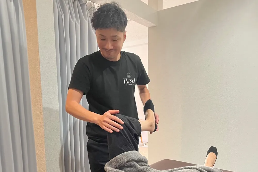 施術開始の画像